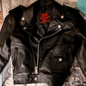 CHILD SZ LEATHER BIKER JKT